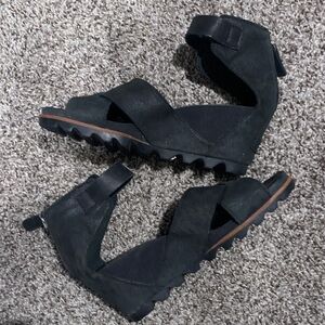 Sorel Black Women's Sandals